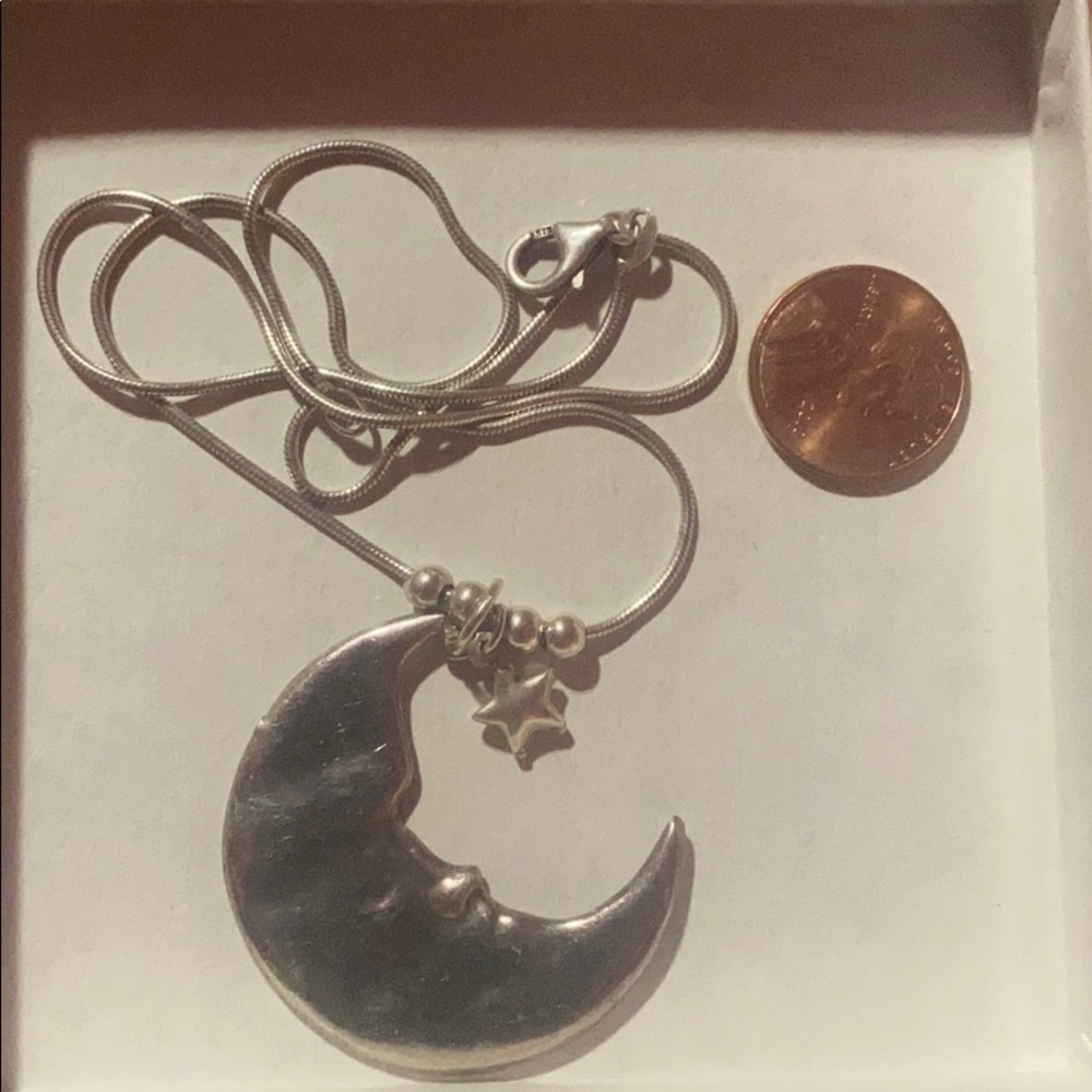 Moon🌕Stars+beads 925 18”chain+925⭐️ earrings+Jessica Simpson Fancy 4ever💦 3.4oz - Picture 2 of 13